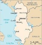 Country map of Albania