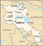 Country map of Armenia