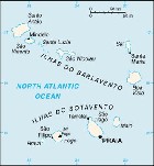 Country map of Cape Verde Islands