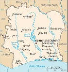 Country map of Ivory Coast