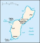 Country map of Guam