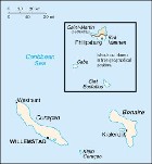 Country map of Netherlands Antilles
