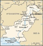 Country map of Pakistan
