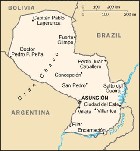 Country map of Paraguay