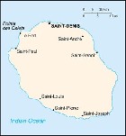 Country map of Reunion Island