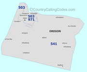 Oregon area code map