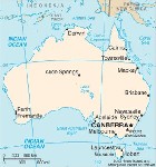 Country map of Australia