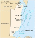 Country map of Belize