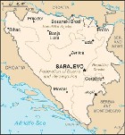 Country map of Bosnia And Herzegovina