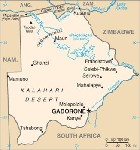 Country map of Botswana