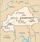 Country map of Burkina Faso