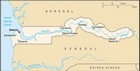 Country map of Gambia