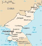Country map of North Korea