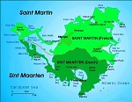 Country map of Sint Maarten