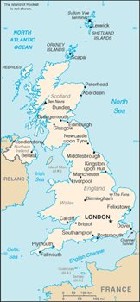 Country map of United Kingdom
