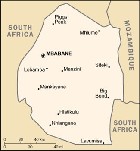 Country map of Eswatini
